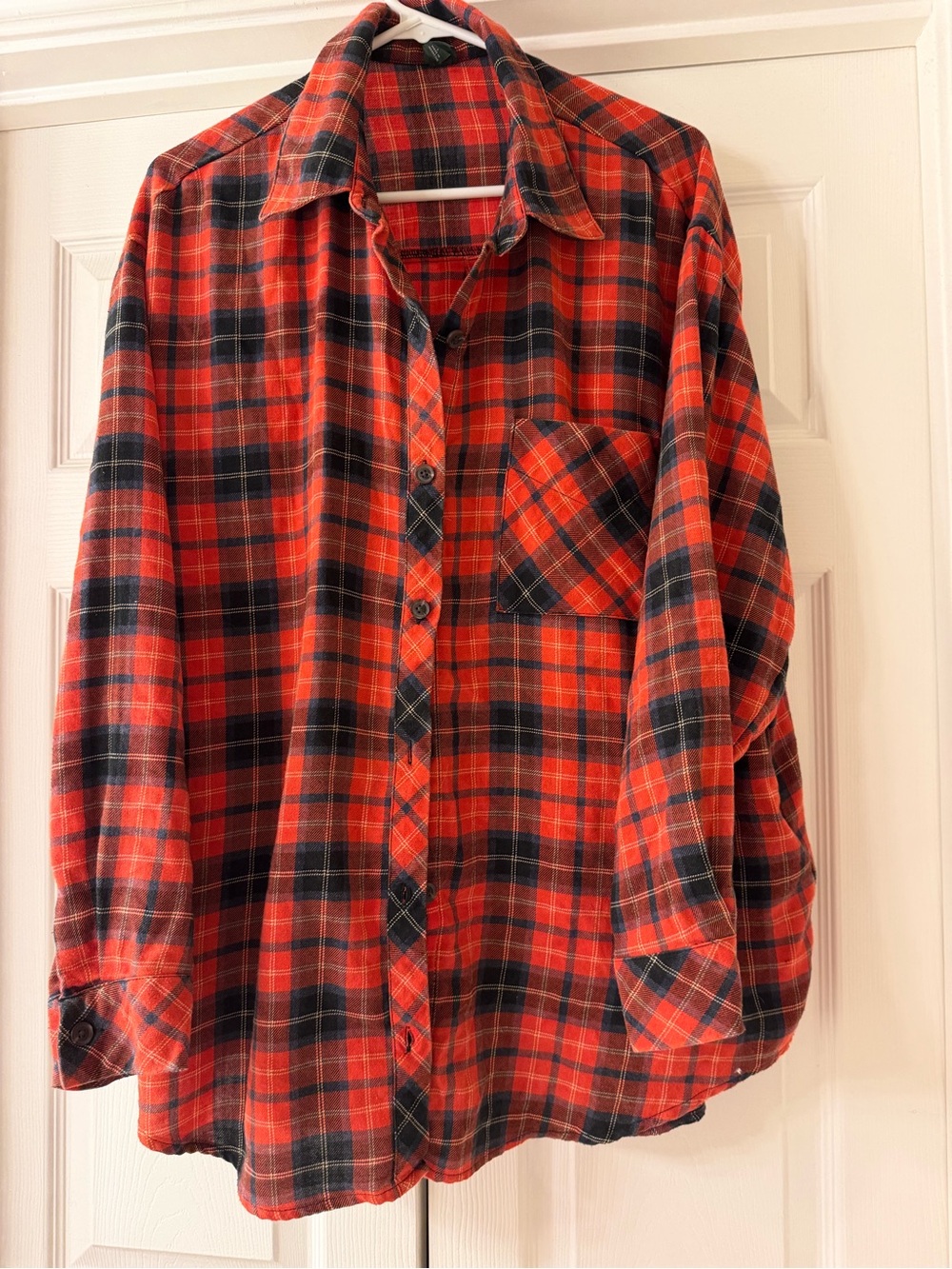 wild fable Red and Black Plaid Button-Up Shirt